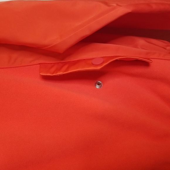 Athleta Zion Microfleece Long Sleeve Orange Bomber Jacket Size Extra Small - Picture 10 of 13
